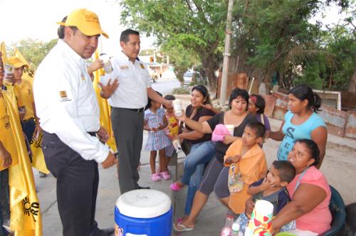 Colonos de la Vicente Guerrero externan su apoyo a Cuitlahuac Ortega